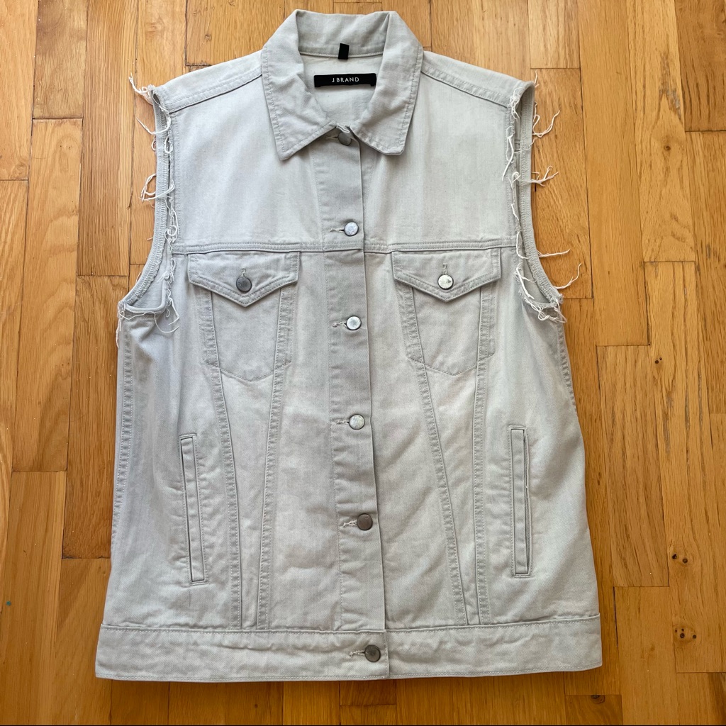 Jbrand Cutoff Denim Vest Size M/L